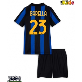 Inter Milan Nicolo Barella #23 Replica Home Minikit 2026-27 Short Sleeve (+ pants)